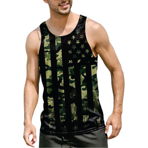 Camisetas Deportivas Personalizadas OEM para Hombre, Estilo Stringer, sin Mangas, Holgadas, Blancas, de Poliéster, para Gimnasio y Running - Product Image 2