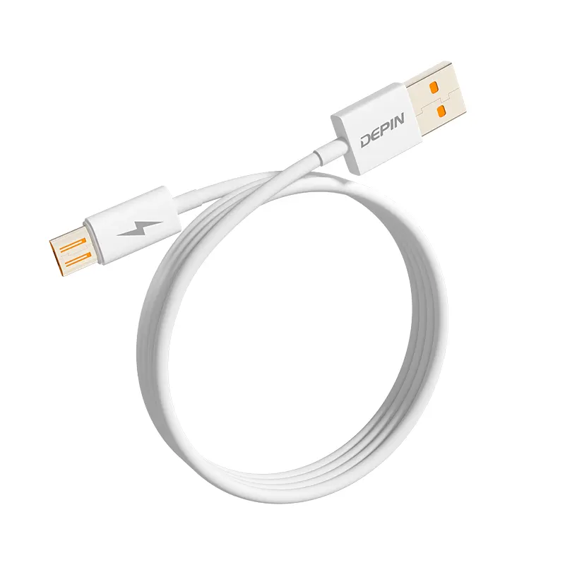 Vente en gros 1M 3,3FT Charge rapide Port Micro USB 2A Câble Micro Usb de données USB