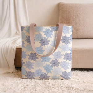 Bolsa de tela de algodón reutilizable, ecológica, para compras, con asas resistentes, para supermercado y viajes - Product Image 1