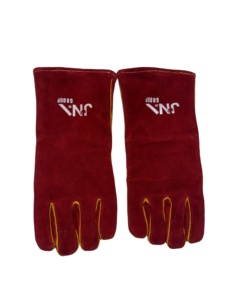 14 Inches Cow Split Leather <b>Long</b> Safety Working Welding <b>Gloves</b> for Welder safety leather work <b>gloves</b> - Product Image 2