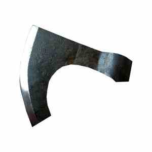 Hache à double lame viking forgée à la main, en acier à haute teneur en carbone, acier Damas et manche en bois, pour usage extérieur - Product Image 6