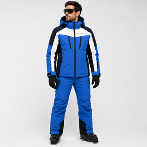Combinaison de ski professionnelle pour homme, imperméable, coupe-vent, isolée, vêtements de snowboard, veste et pantalon de ski d'hiver pour l'extérieur, logo personnalisé - Product Image 2