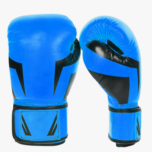 Guantes de Boxeo Profesionales de Piel Sintética PU de 8oz y 12oz con Logotipo Personalizado, Cierre Ajustable y Diseños Impresos Personalizados para Golpes Pesados - Product Image 1