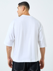 Camiseta Oversize de Algodón Grueso, Estilo Urbano Premium - Product Image 3