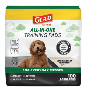 Per il conteggio dei 100 felici pastiglie da allenamento resistenti alle perdite per cani 23 pollici X 23 pollici carbone attivo forniture per animali domestici - Product Image 1