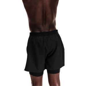 Shorts de sport double couche pour hommes, séchage rapide, performance optimale, avec doublure de compression intégrée pour l'entraînement en salle et la mise en forme. - Product Image 3