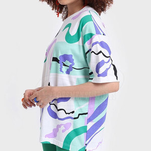 Camisetas de algodón para mujer para verano Loose Fit Ecológico Nuevo estilo Impresión por sublimación Ropa de calle - Product Image 3