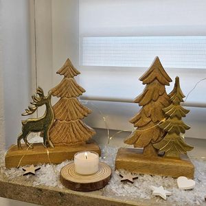 Centro de mesa navideño más vendido con elementos festivos coloridos para decoración de la mesa de comedor - Product Image 2
