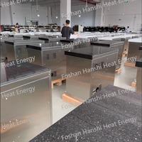 Cuisine extérieure modulaire à double brûleur au propane, grills à gaz multifonctionnels avec couvercle rigide et tables latérales pliables