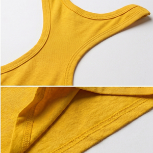 Débardeur de sport respirant et écologique pour hommes, idéal pour la musculation et le fitness, modèle stringer uni à dos nageur, vente en gros - Product Image 4