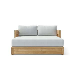 Canapé-lit en teck de haute qualité avec coussin imperméable, pour usage extérieur - Jimi - Product Image 5