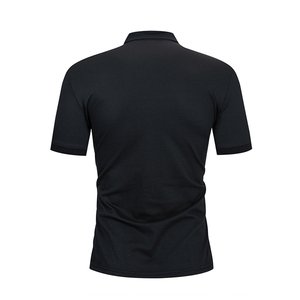 Men's Short Sleeve <b>Polo</b> <b>Shirt</b> Black <b>Yellow</b> Color Blocked Knitted Casual Wear - Product Image 2