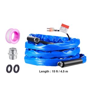 Tubo dell'acqua riscaldato per camper da 4,5 m con copertura corrugata, autoriparante automatico a 45°F, antigelo per acqua potabile - Product Image 2