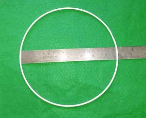 Anneau métallique circulaire de 20 cm de haute qualité pour macramé, attrape-rêves, abat-jour, décorations murales florales faites à la main, artisanat bohème - Product Image 1
