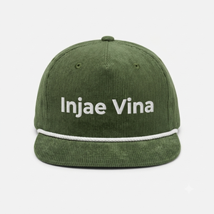 Gorra de Béisbol Personalizada de 5 Paneles con Cierre a Presión, Estilo Vintage, de Pana, con Logotipo Bordado, Color Verde Oliva, Alta Calidad, para Hombre y Mujer, Venta al Por Mayor, OEM - Product Image 1