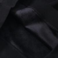 Sweat-shirt en molleton bleu marine pour homme, col montant, coupe classique, uni, décontracté, tricoté en polyester, pour l'automne