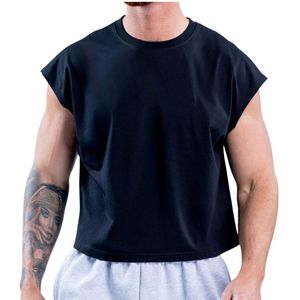 Débardeur de sport pour homme grande taille, gilet de fitness sans manches, t-shirt d'entraînement, logo personnalisé, vierge, OEM ODM, vente en gros - Product Image 5