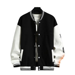 Veste universitaire unisexe personnalisée OEM en polaire 100 % polyester légère pour le printemps avec fermeture éclair et doublure en laine – Vente en gros - Product Image 6