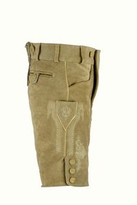 Veste décontractée pour homme en polyester peigné couleur brun clair, style bavarois Oktoberfest, coupe confortable, imperméable à l'avant, écologique - Product Image 4
