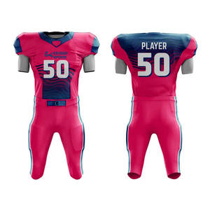 Uniforme de Fútbol Americano con Empaque Personalizado, Último Diseño, Nuevo Estilo - Product Image 1