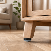 Glissières de chaise en PTFE de 22 mm à visser pour pieds de chaise en bois et sols durs