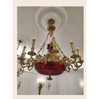 Lustre sur mesure de luxe, luminaire suspendu moderne en cristal LED, lampe de plafond design pour salon, hôtel, villa, décoration