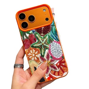 Coque de téléphone décorative brodée de perles, finition premium, élégante, faite à la main, perles de rocaille NOVA STAR CRAFT NSC08919, cadeau élégant - Product Image 4