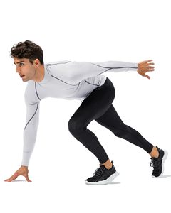 Cycling Top For Men Compression Shirt Turtle Neck <b>Long</b> <b>Sleeve</b> Athletic <b>Base</b> <b>Layer</b> Rash Guard Gym Training Running MMA Rash Guard - Product Image 4