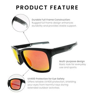 Hot Sale Factory Direct 2021 Fashion New Unisex Polarized UV400 Protection High Impact PC Lenses Sports Casual <b>Sunglasses</b> - Product Image 3