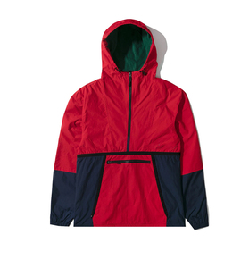 New Top Men's Color <b>Block</b> High Quality Custom Made Lightweight Waterproof Breathable Running Windbreaker Jacket Plus Size - Product Image 2