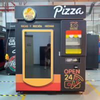 Máquina expendedora de pizza de grado comercial con horno infrarrojo y pago digital