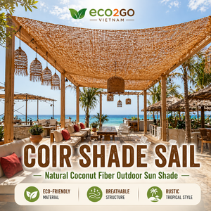 ผ้าใบกันแดดใยมะพร้าวสั่งทำขนาดพิเศษสำหรับขายส่ง - ป้องกันรังสียูวีด้วยเส้นใยธรรมชาติ เหมาะสำหรับใช้กลางแจ้งในสวน ลานบ้าน และงานปาร์ตี้ - Product Image 6