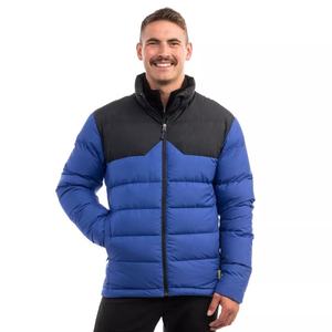 Veste rembourrée réversible confortable pour homme, manteau d'hiver en coton à capuche avec fermeture éclair, bleu noir, vêtements d'extérieur taille XL, veste matelassée chaude pour garçons - Product Image 3
