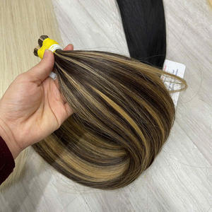 Extensiones de Cabello Humano con Queratina Italiana, Lisas, Onduladas, Rizadas, en Todos los Colores, Extensiones de Cabello Humano de Doble Trama, Punta K, Punta Plana, Punta en U - Product Image 5