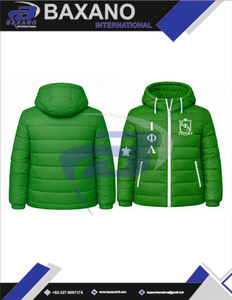 Chaqueta Acolchada con Capucha Iota Phi Lambda Sorority, Chaqueta de Alta Calidad, Chaqueta Varsity Acolchada para Mujer - Product Image 6