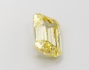 Diamant synthétique cultivé en laboratoire certifié IGI, 1,27 ct, jaune clair fantaisie, taille émeraude, CVD VVS2 EX Poli, vente en gros, diamant synthétique non monté - Product Image 4