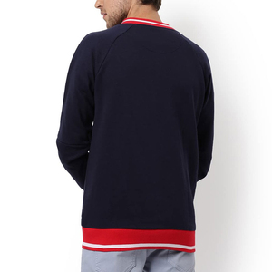 Wholesale OEM Custom Men's Navy White Red Color 2026 Windproof Plus Size Polyester/Nylon Casual Baseball Coat Men's Jackets - Product Image 2
