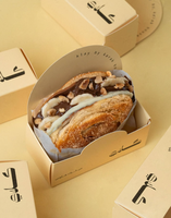 Boîte à sandwich, plateau, emballage alimentaire rapide, biodégradable, recyclable, écologique, pour sushi, bonbons, gâteaux, gaufres, boulangerie, hamburgers, en papier – Vente chaude