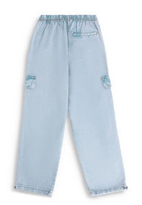 Jean décontracté pour homme 2026, style streetwear américain, délavé, tendance, coupe droite ample, délavage acide, taille élastique, fermeture boutonnée, pantalon long - Product Image 3