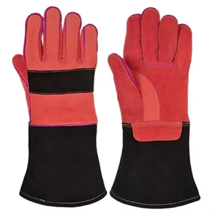 Vente flash, prix bas, gants de soudage en cuir de buffle de qualité supérieure, vente en gros, gants de travail pour soudeurs sur mesure avec logo privé - Product Image 3