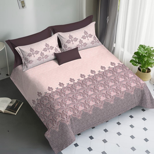 Sábanas de Cama King Size Ultra Lujosas y Sin Costuras Majestic |   Ropa de Cama de Algodón Puro de Primera Calidad |   Sábana de Algodón Suave y Transpirable - Product Image 1