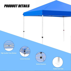 Portable Pop <b>Canopy</b> <b>Tent</b> Four Season Outdoor Shelter Polyester UV Protection Waterproof Event Cover for Camping Exhibition - Product Image 2