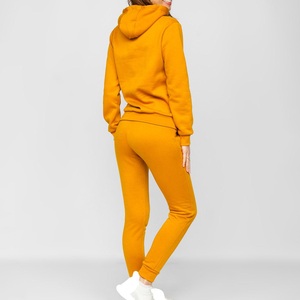 Custom Design Women's Winter Tracksuit High Quality 100% Cotton Fleece Jogger Sweatpants <b>Hoodie</b> for Casual <b>Running</b> Streetwear - Product Image 2