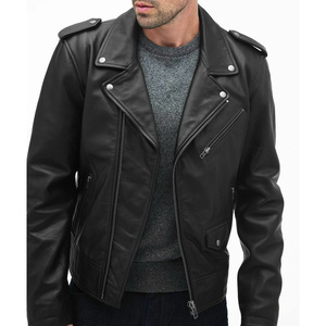 Veste Homme Tendance en Cuir PU Personnalisée de Haute Qualité, Respirante, Écologique, Coupe-Vent, Style Business Décontracté, avec Logo Personnalisé, Vente en Gros - Product Image 1