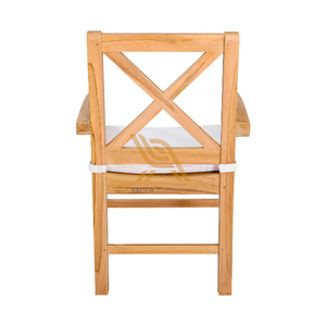 Chaise de salle à manger au design moderne avec accoudoirs pour mobilier de jardin traditionnel et mobilier de terrasse domestique - Product Image 4