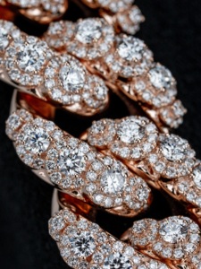 S925 Rose Gold Plated Men's Moissanite <b>Iced</b> <b>Out</b> Number <b>Chain</b> Link Hiphop Style Third Party Certified Jewelry Gift - Product Image 6