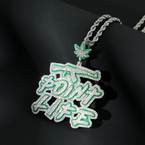 Iced Two Tone Luxury Certified <b>Pendant</b> 925 <b>Silver</b> Moissanite Rhodium Plated Hip Hop Charms Jewelry Micro Pave <b>Initial</b> Letter - Product Image 5