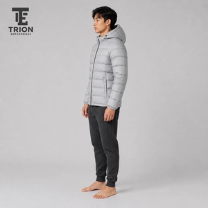 Veste d'hiver matelassée personnalisée pour homme, confortable, décontractée, à capuche, respirante - Product Image 3