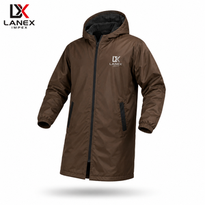Custom Kids Waterproof Swim Parka Jacket with Hood | Windproof Fleece Lined Long Changing Robe <b>Coat</b> for Swimming Surfing & <b>Beach</b> - Product Image 2