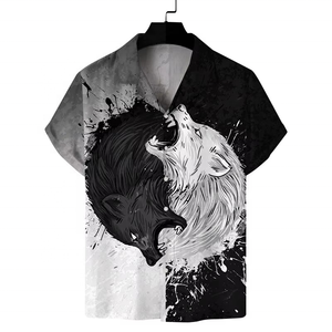 Camisa Casual de Verano para Hombre, Personalizada al por Mayor, de Manga Corta, Elástica y Estampada - Product Image 1